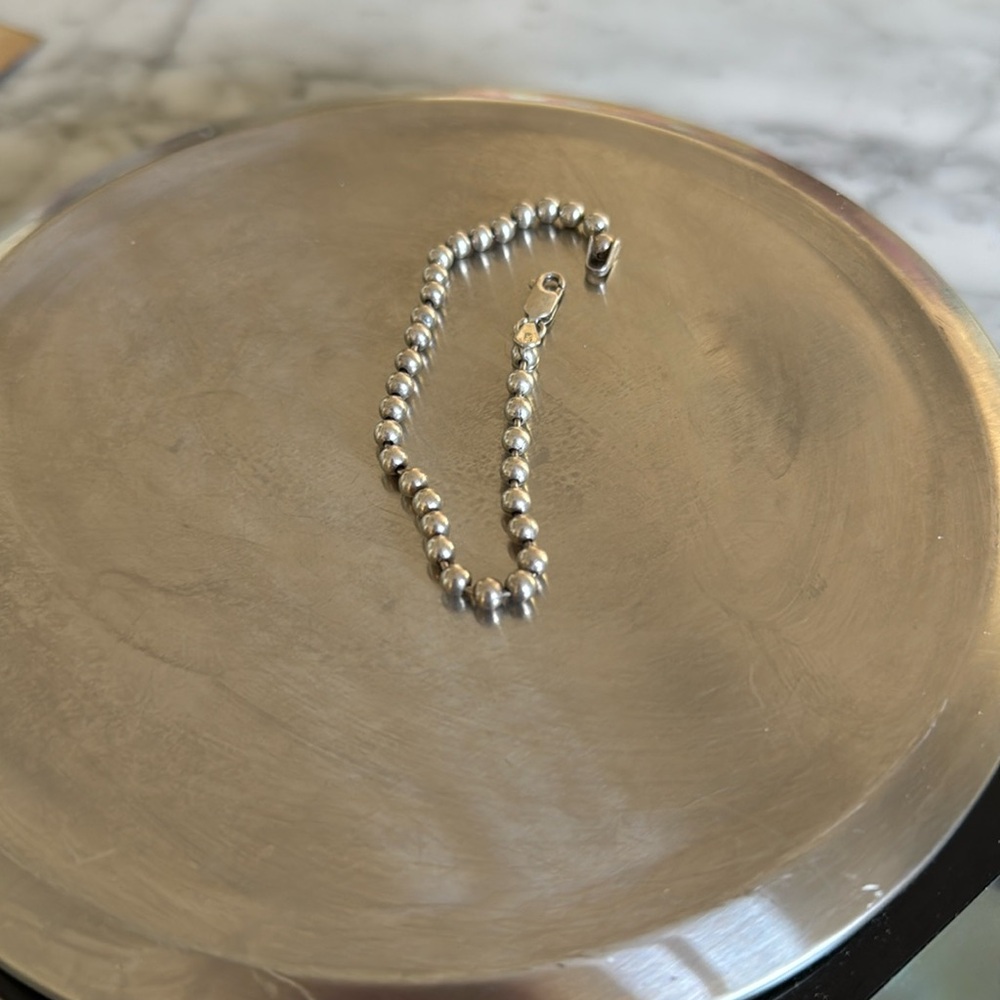 Sterling Silver bead bracelet